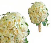 Svatební krémová kytice